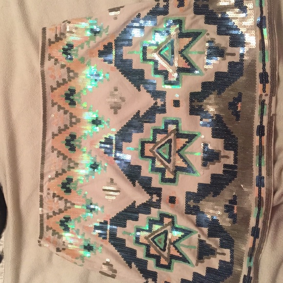 Express size small sequin skirt. Aztec. Size small - Picture 3 of 4